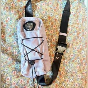 Pajar Light Purple and Black Crossbody Bag